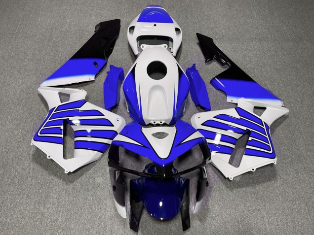 Honda CBR600RR Motorrad Verkleidung 2005-2006 - Weiss Blau Flugel