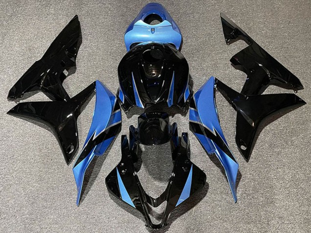 Honda CBR600RR Motorrad Verkleidung 2007-2008 - Hellblau Glanzendes Schwarz