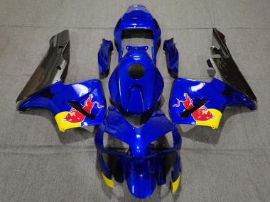 Honda CBR600RR Motorrad Verkleidung 2003-2004 - Blau Gelb Glanzendes Schwarz Red Bull
