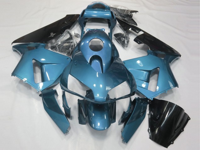 Honda CBR600RR Motorrad Verkleidung 2003-2004 - Hellblau Glanzendes Schwarz