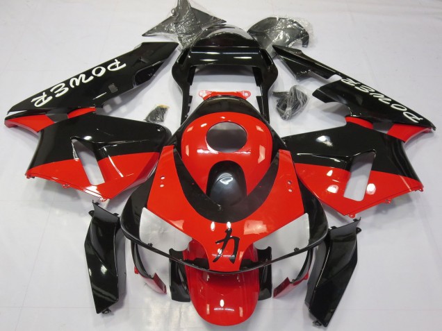Honda CBR600RR Motorrad Verkleidung 2003-2004 - Rot Glanzendes Schwarz Power