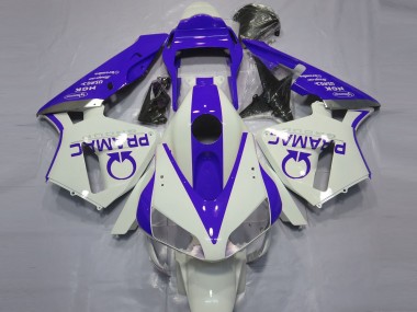 Honda CBR600RR Motorrad Verkleidung 2003-2004 - Weiss Blau Pramac