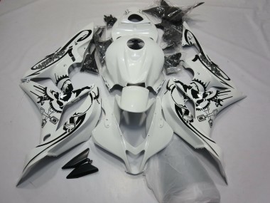 Honda CBR600RR Motorrad Verkleidung 2007-2008 - Weiss Schwarz