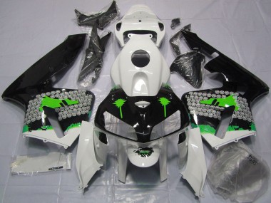 Honda CBR600RR Motorrad Verkleidung 2005-2006 - Weiss Grun Schwarz Spritzer