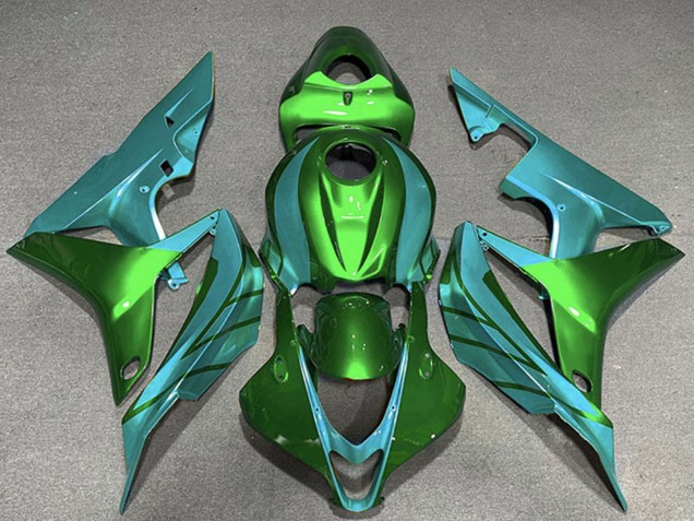Honda CBR600RR Motorrad Verkleidung 2007-2008 - Grun Blau Grun Blau