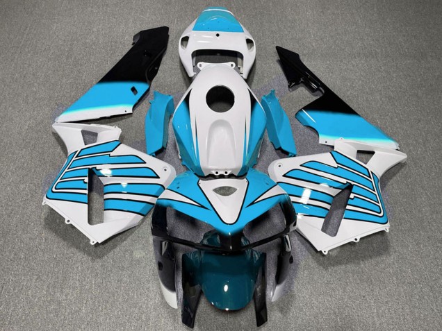 Honda CBR600RR Motorrad Verkleidung 2005-2006 - Weiss Hellblau Flugel