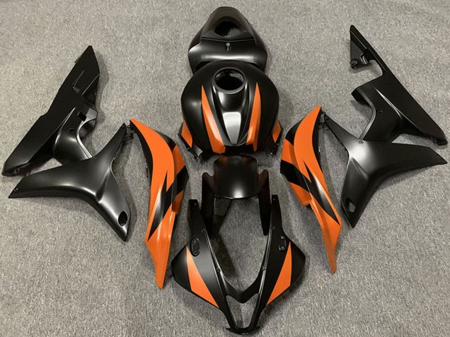 Honda CBR600RR Motorrad Verkleidung 2007-2008 - Orange Matt Schwarz