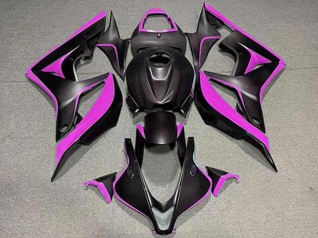 Honda CBR600RR Motorrad Verkleidung 2007-2008 - Rosa Matt Schwarz