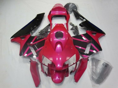 Honda CBR600RR Motorrad Verkleidung 2003-2004 - Rosa Glanzendes Schwarz