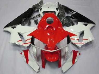 Honda CBR600RR Motorrad Verkleidung 2005-2006 - Weiss Rot Schwarz
