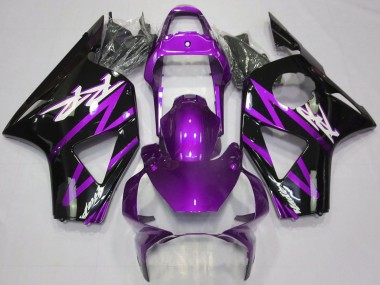 Honda CBR954RR Motorrad Verkleidung 2002-2003 - Lila Glanzendes Schwarz