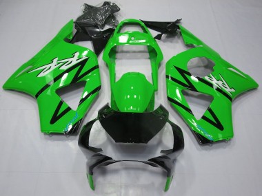 Honda CBR954RR Motorrad Verkleidung 2002-2003 - Grun Glanzendes Schwarz