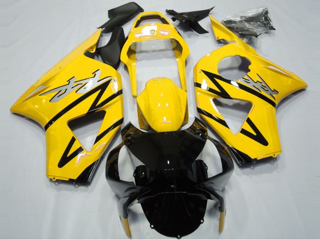 Honda CBR954RR Motorrad Verkleidung 2002-2003 - Gelb Glanzendes Schwarz CBR Stil