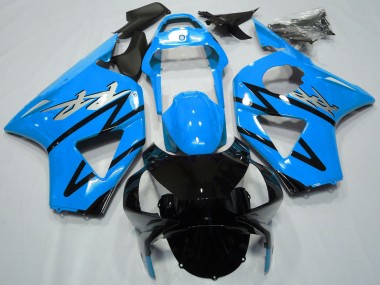Honda CBR954RR Motorrad Verkleidung 2002-2003 - Hellblau Glanzendes Schwarz CBR Stil