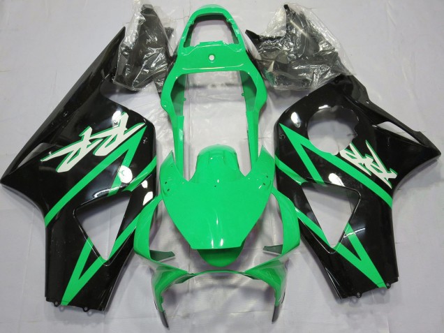Honda CBR954RR Motorrad Verkleidung 2002-2003 - Grun Glanzendes Schwarz