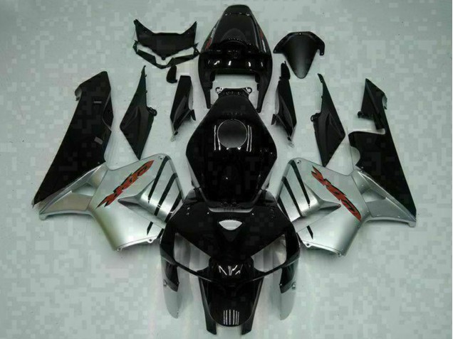 Honda CBR600RR Motorrad Verkleidung 2005-2006 - Glanzendes Schwarz Silber