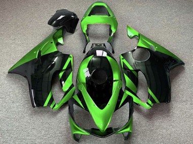 Honda CBR600 F4i Motorrad Verkleidung 2001-2003 - Grun Glanzendes Schwarz