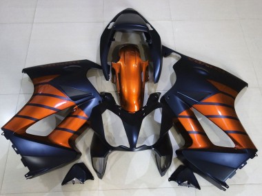 Honda VFR 800 Motorrad Verkleidung 2002-2013 - Orange Matt Blau Matt Schwarz