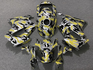 Honda VFR 800 Motorrad Verkleidung 2002-2013 - Gelb Camouflage