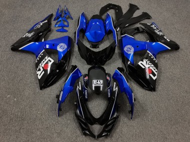 Suzuki GSXR 1000 Motorrad Verkleidung 2009-2016 - Schwarz Blau
