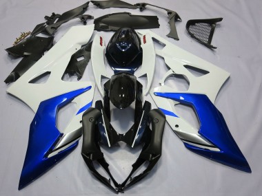 Suzuki GSXR 1000 Motorrad Verkleidung 2005-2006 - Weiss Blau Schwarz