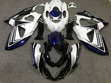 Suzuki GSXR 1000 Motorrad Verkleidung 2009-2016 - Blau Weiss Schwarz