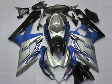 Suzuki GSXR 1000 Motorrad Verkleidung 2005-2006 - Blau Silber Schwarz