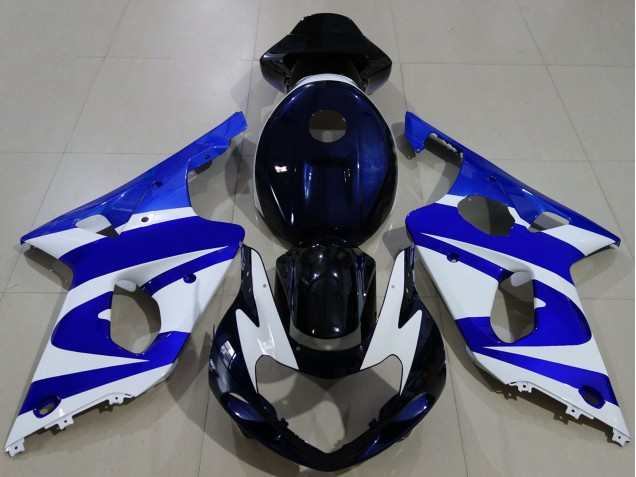 Suzuki GSXR 1000 Motorrad Verkleidung 2000-2002 - Blau Weiss Schwarz