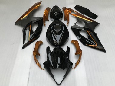 Suzuki GSXR 1000 Motorrad Verkleidung 2005-2006 - Glanzendes Schwarz Bronze