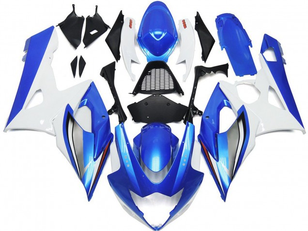 Suzuki GSXR 1000 Motorrad Verkleidung 2005-2006 - Weiss Blau