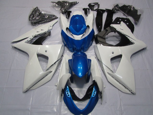Suzuki GSXR 1000 Motorrad Verkleidung 2009-2016 - Weiss Blau