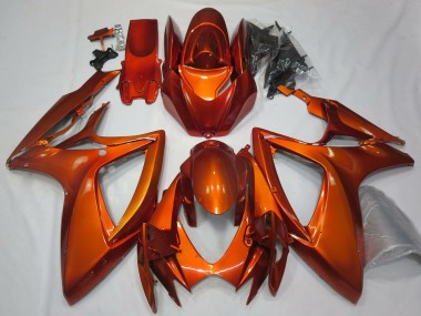 Suzuki GSXR 600 / GSXR 750 Motorrad Verkleidung 2006-2007 - Burnt Orange