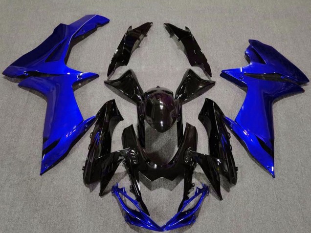Suzuki GSXR 600 / GSXR 750 Motorrad Verkleidung 2011-2024 - Blau Glanzendes Schwarz