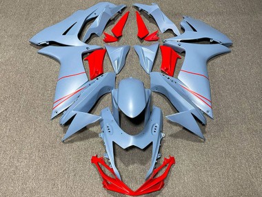 Suzuki GSXR 600 / GSXR 750 Motorrad Verkleidung 2011-2024 - Matt Sky Blau Rot