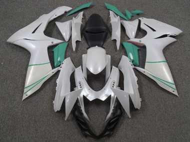 Suzuki GSXR 600 / GSXR 750 Motorrad Verkleidung 2011-2024 - Perl Weiss und T Blau
