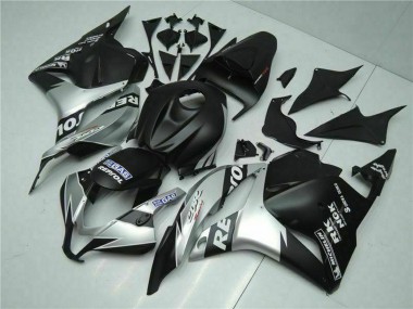 Honda CBR600RR Motorrad Verkleidung 2009-2012 - Silber Matt Schwarz Repsol