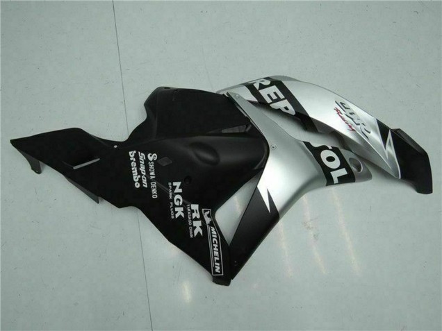 Honda CBR600RR Motorrad Verkleidung 2009-2012 - Silber Matt Schwarz Repsol