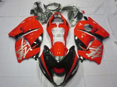 Suzuki GSXR 1300 Motorrad Verkleidung 1996-2007 - Rot Schwarz Silber Aufkleber