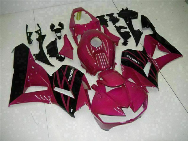 Honda CBR600RR Motorrad Verkleidung 2013-2023 - Lila Glanzendes Schwarz