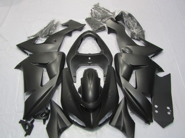 Kawasaki ZX10R Motorrad Verkleidung 2006-2007 - Matt Schwarz