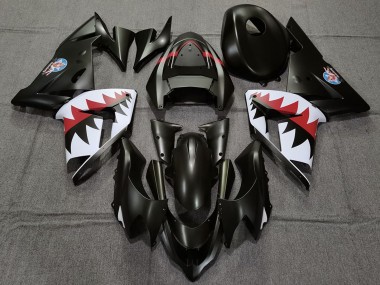 Kawasaki ZX10R Motorrad Verkleidung 2004-2005 - Matt Schwarz Betty Bomber