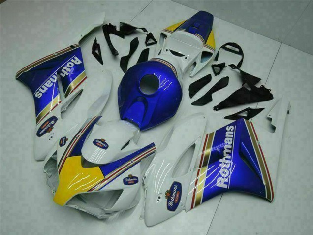 Honda CBR1000RR Motorrad Verkleidung 2004-2005 - Weiss Blau Gelb Rothmans