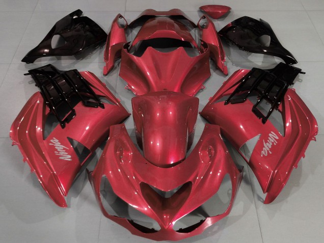 Kawasaki ZX14R Motorrad Verkleidung 2012-2024 - Rot Schwarz