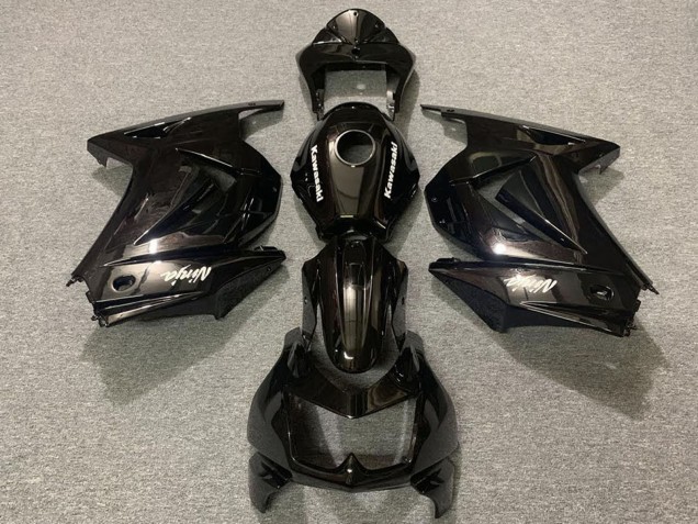 Kawasaki Ninja 250 Motorrad Verkleidung 2008-2012 - Glanzendes Schwarz OEM Stil