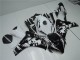Honda CBR1000RR Abs Verkleidungen 2008-2011 - Weiss Glanzendes Schwarz