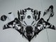 Honda CBR1000RR Abs Verkleidungen 2008-2011 - Weiss Glanzendes Schwarz