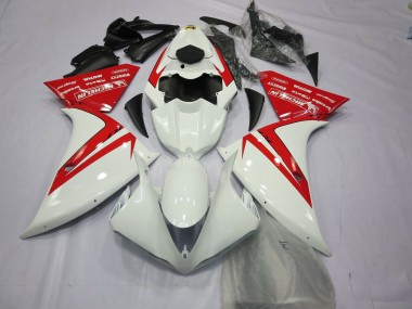 Yamaha R1 Motorrad Verkleidung 2012-2014 - Weiss Rot