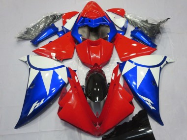 Yamaha R1 Motorrad Verkleidung 2012-2014 - Weiss Rot Blau Schwarz