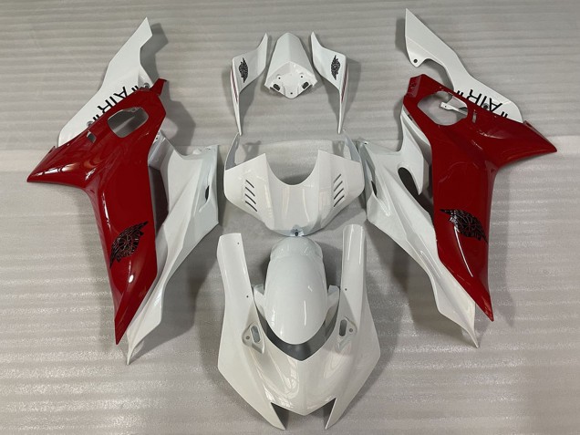 Yamaha R6 Motorrad Verkleidung 2017-2023 - Weiss Kastanienbraun Rot