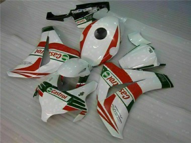 Honda CBR1000RR Motorrad Verkleidung 2008-2011 - Weiss Rot Grun Castrol